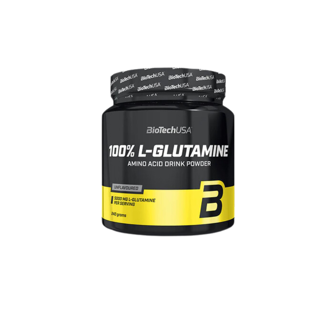 100% L-GLUTAMINE 500g x dosis BiotechUSA