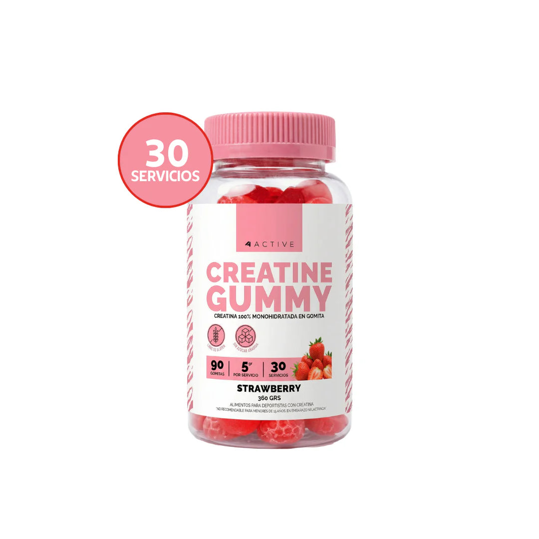 Gomitas de Creatina Monohidratada "4 Active" (90 Gomitas)