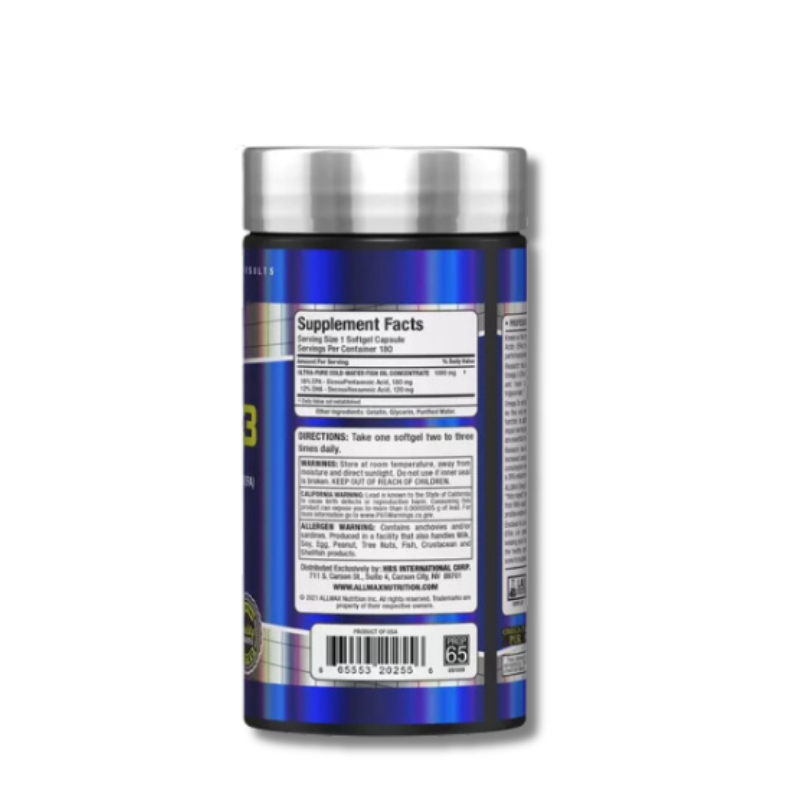 Omega 3 "Allmax" (180 Softgels)