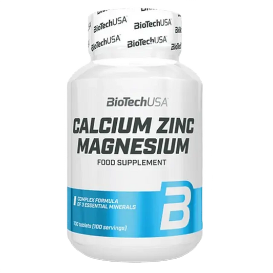 Calcium, Zinc, Magnesium 100 servicios BiotechUsa