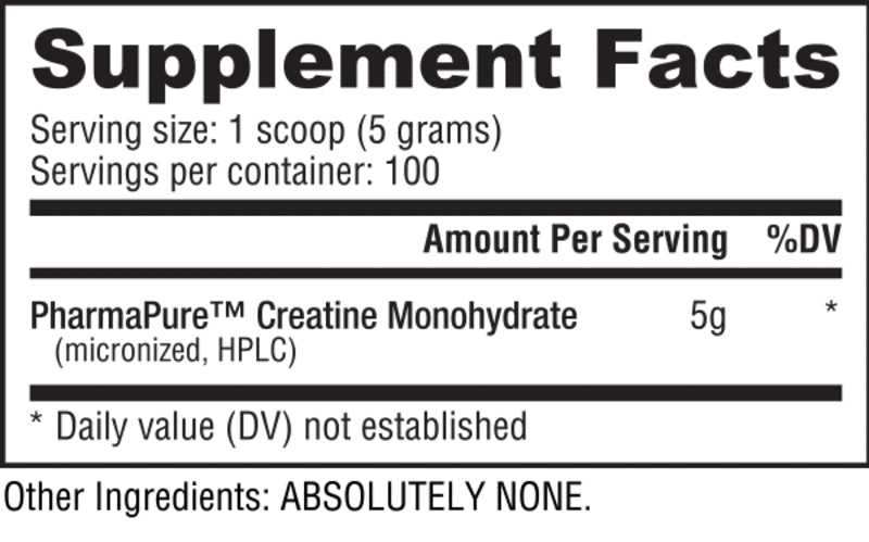 Creatine Monohydrate Nutrabio 300g (60 serv)