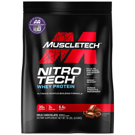 NitroTech "Whey Protein" 10LBS (30 gr Proteina) Muscletech