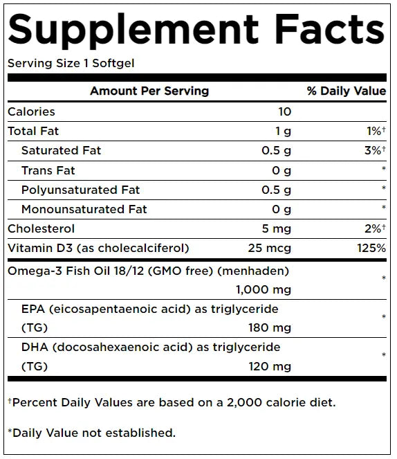 Omega 3 Fish Oil Swanson 60 softgel