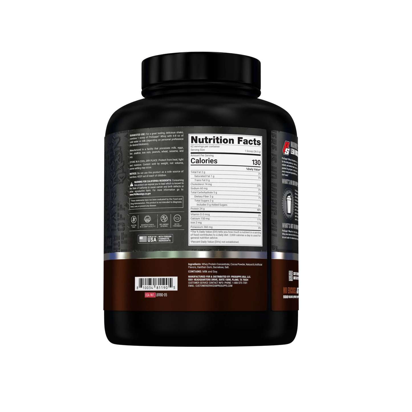 PS Whey Concentrate (5lbs) Prosupps