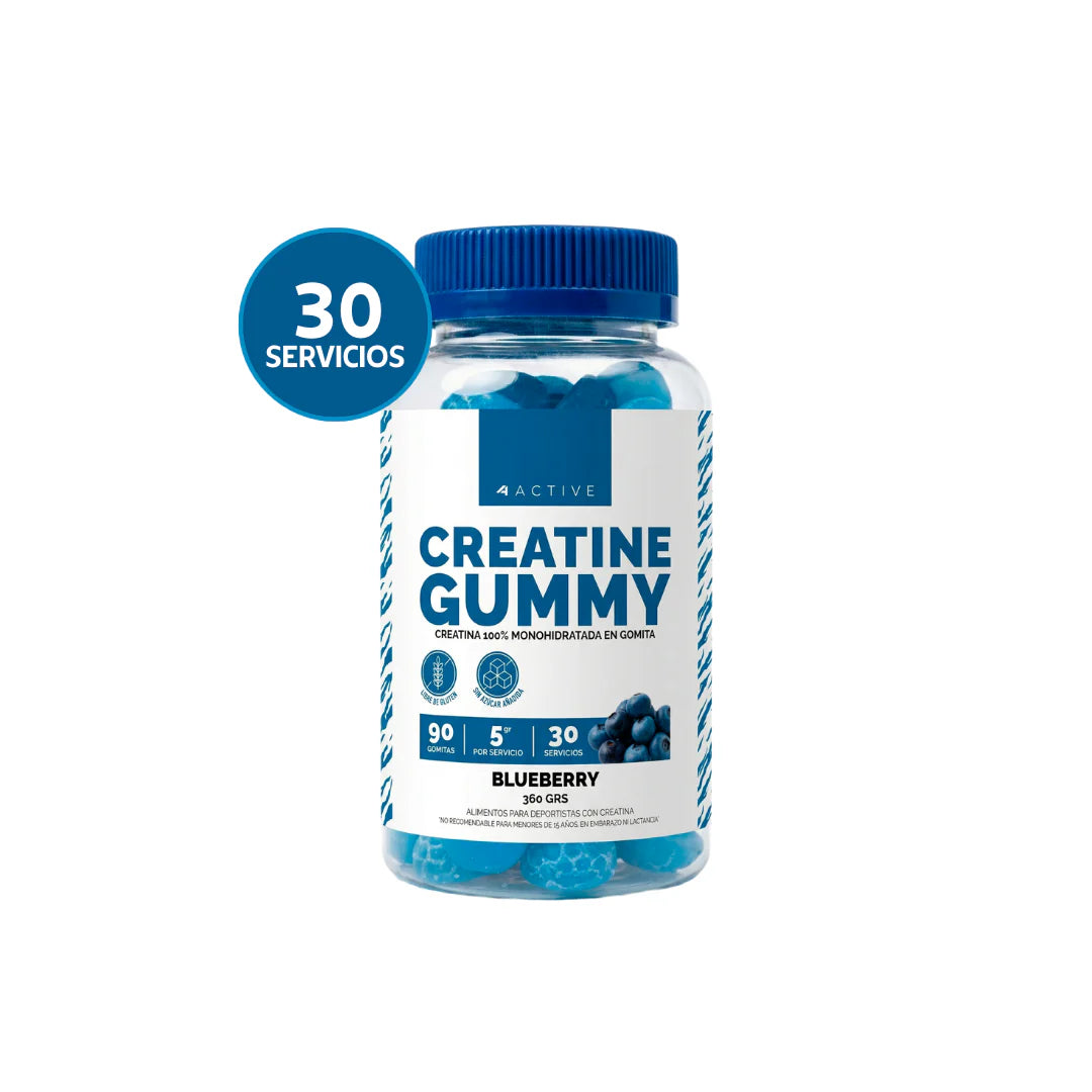 Gomitas de Creatina Monohidratada "4 Active" (90 Gomitas)