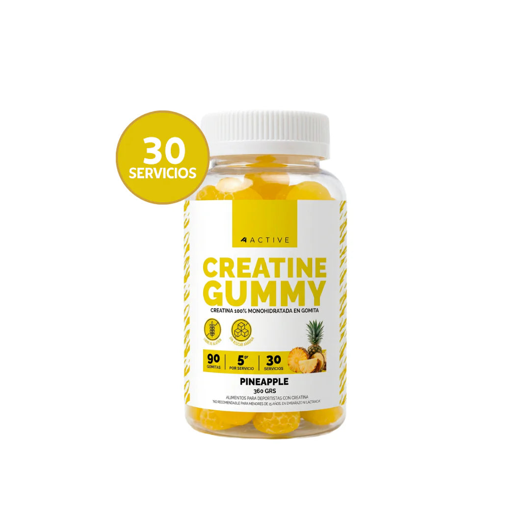 Gomitas de Creatina Monohidratada "4 Active" (90 Gomitas)
