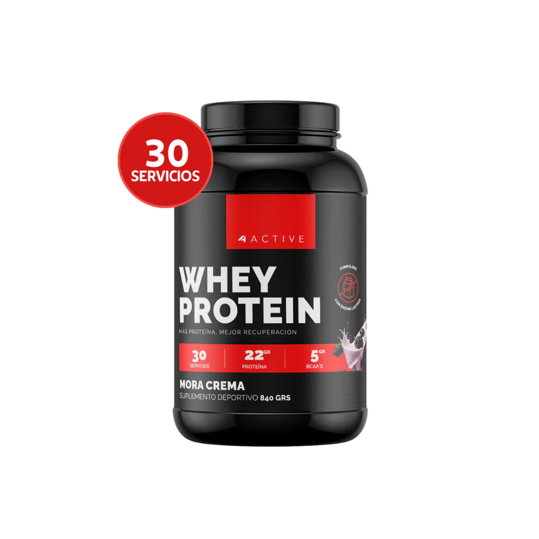 Whey Protein "4 Active" (30 Servicios) con enzima lactasa