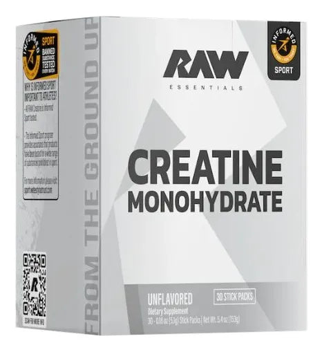 Creatina Monohidratada Stick pack CBUM "Raw Nutrition" (30 sobres)