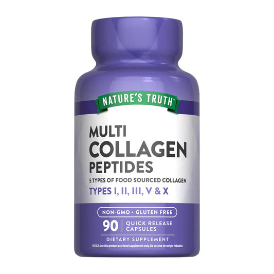 Multi Collagen Complex Colágeno Tipo I, II, III, V, X (90 Cápsulas)