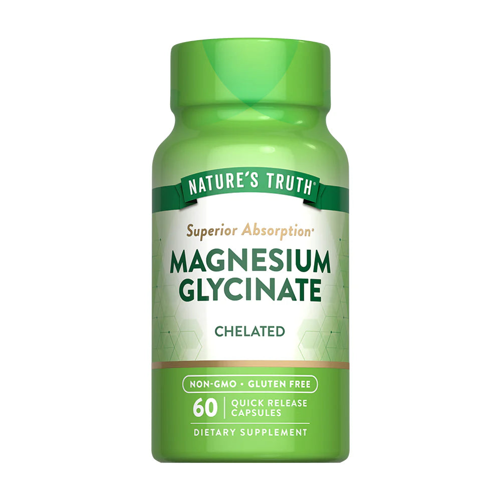 Magnesio Glicinato "200 MG"(60 Cápsulas)