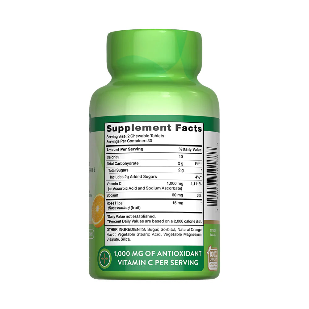 Vitamina C "1000 mg" (60 Comprimidos Masticables)