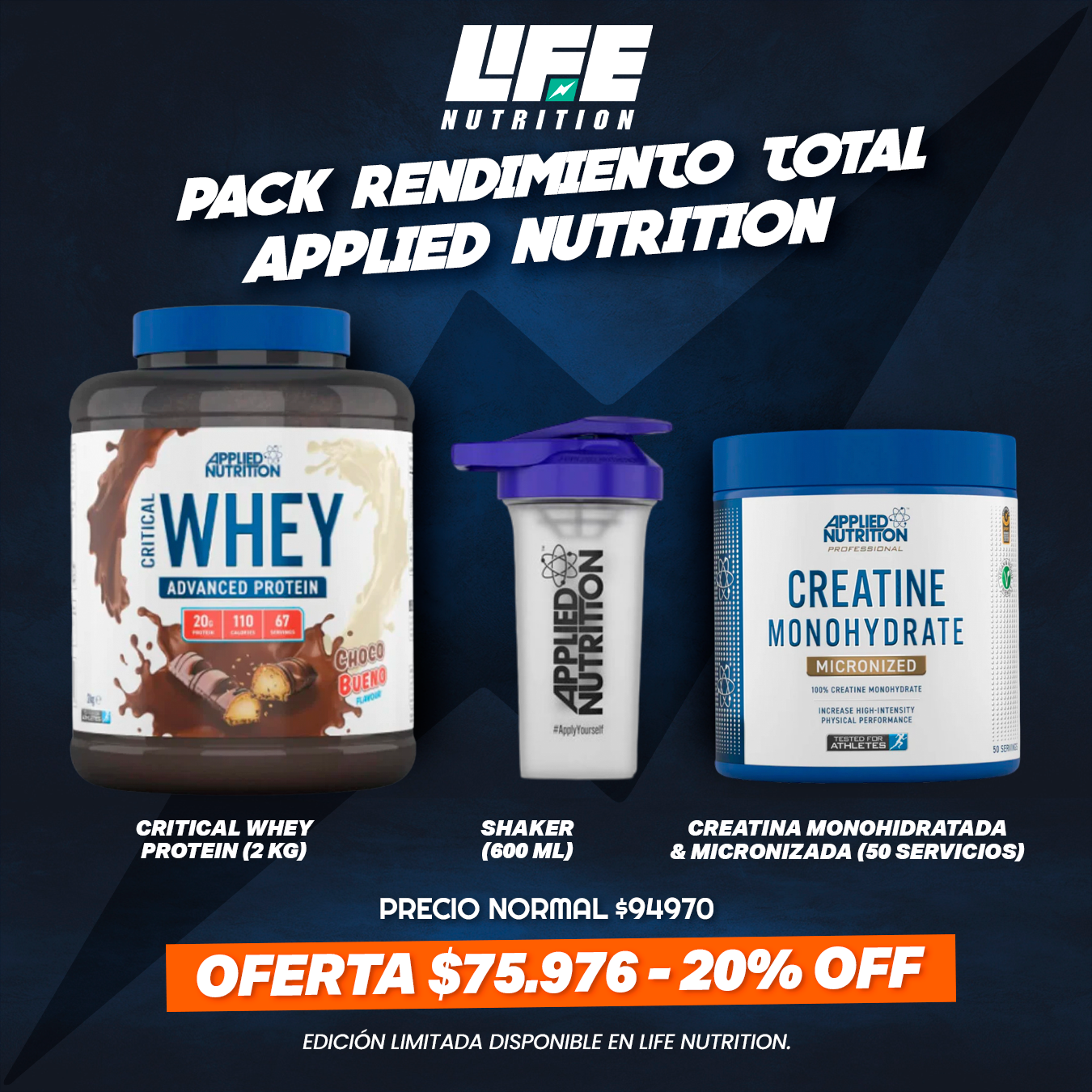 Pack Rendimiento Total Applied Nutrition