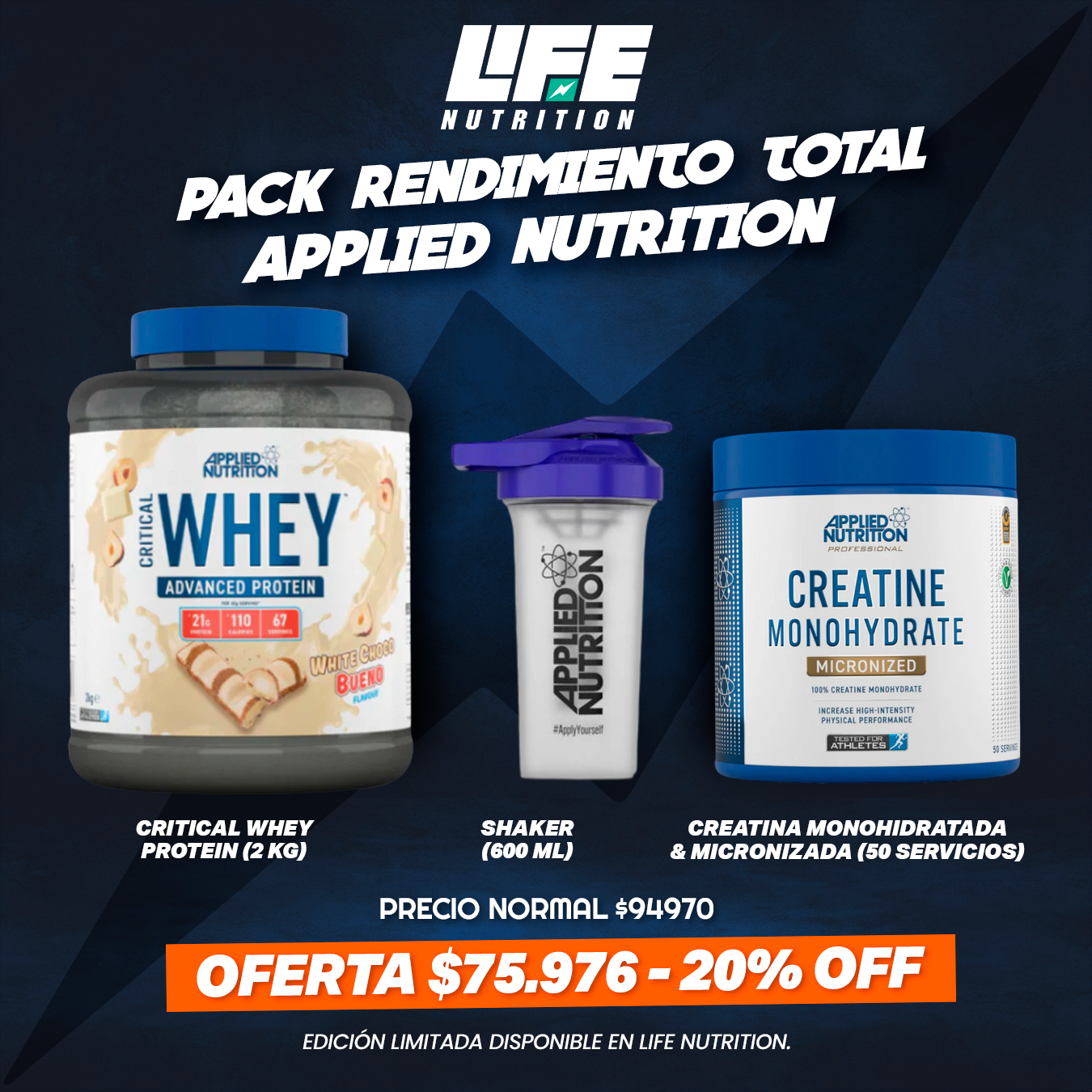 Pack Rendimiento Total Applied Nutrition