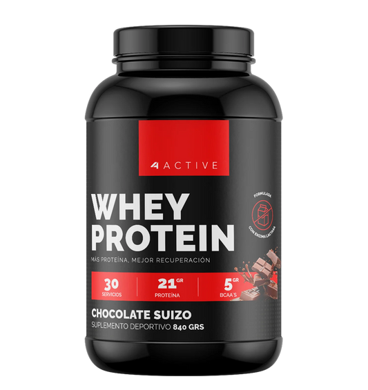 Whey Protein "4 Active" (30 Servicios) con enzima lactasa
