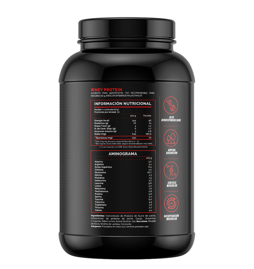Whey Protein "4 Active" (30 Servicios) con enzima lactasa