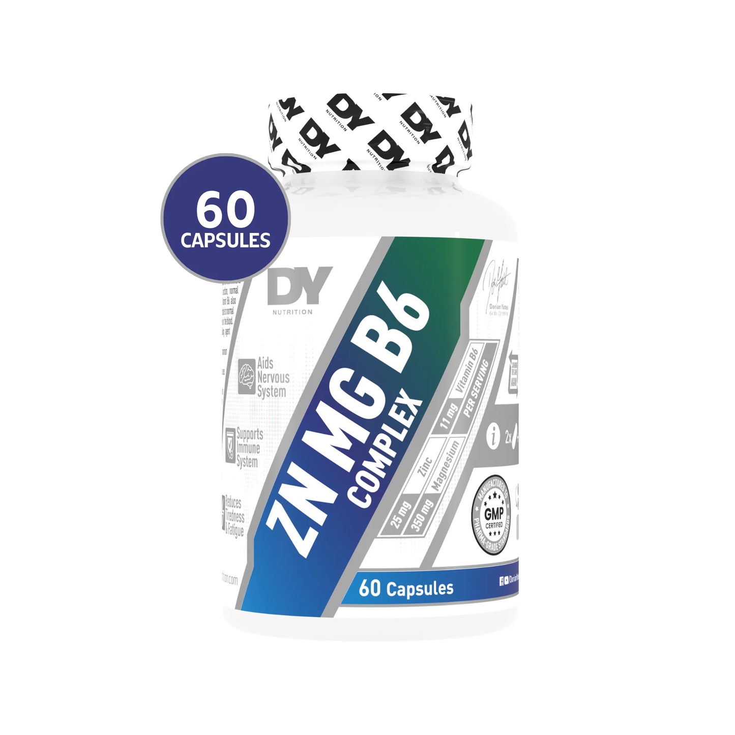 Zinc, Magnesium y Vitamina B6 Complex "DY Nutrition" (60 Capsulas)