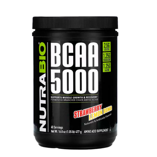 BCAA 5000 “Nutrabio” – 300 g (60 servicios)
