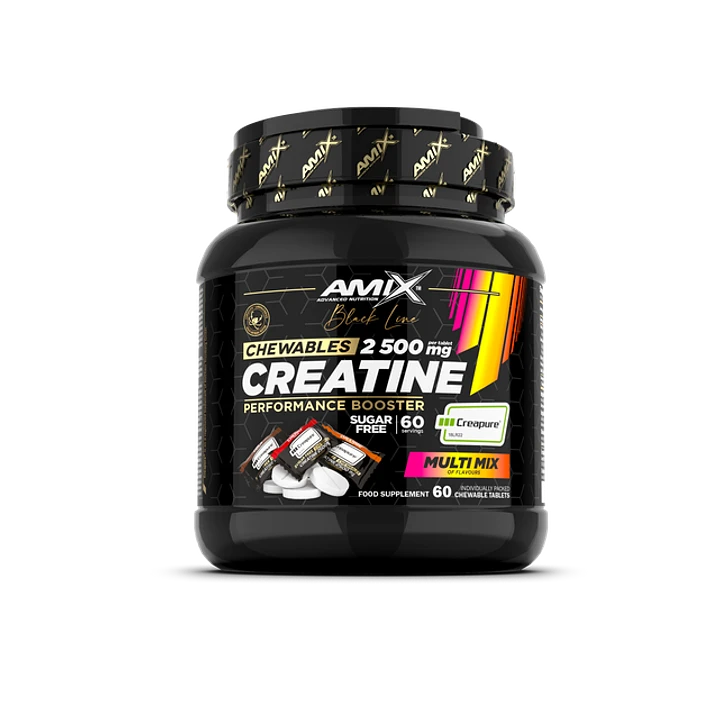 Creatina Monohidratada "Masticable Sabores" Sello CREAPURE (60 Servicios)